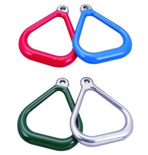 METAL TRIANGLE TRAPEZE RINGS WITH (W/O) PLASTISOL COATED 三角鋁吊環-粗型(有/無)PVC浸膠