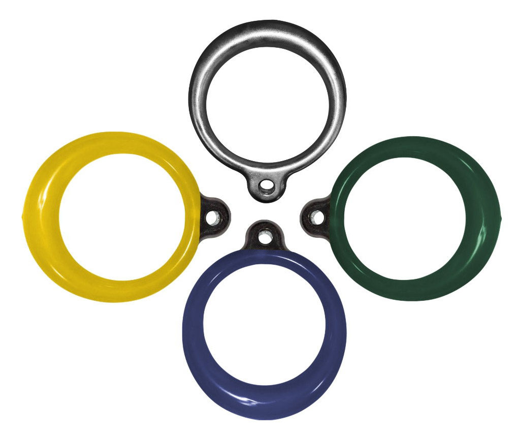 METAL TRIANGLE TRAPEZE RINGS WITH (W/O) PLASTISOL COATED 圓形鋁吊環-粗型(有/無)PVC浸膠